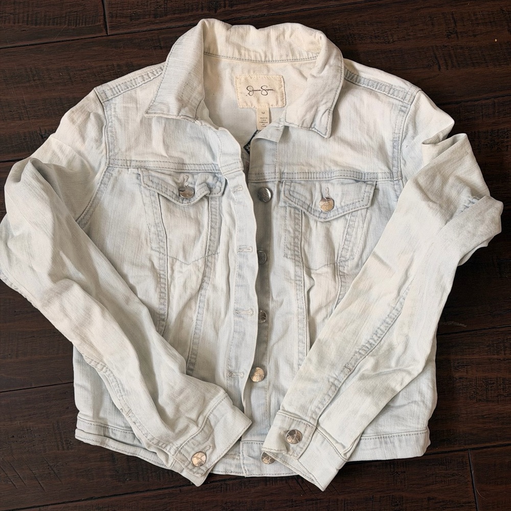 Jessica Simpson Pale Blue Jean Jacket